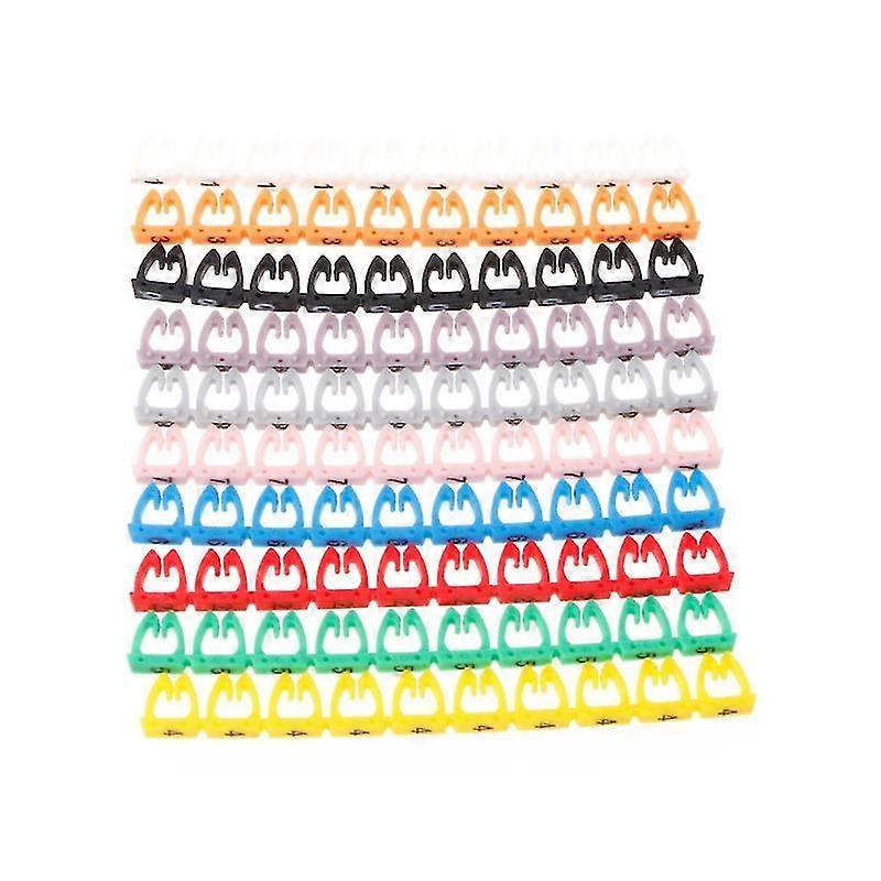 Network Cable Label Mark Colorful Numeric Cable Label Mark For Rj45 Rj11 Rj12