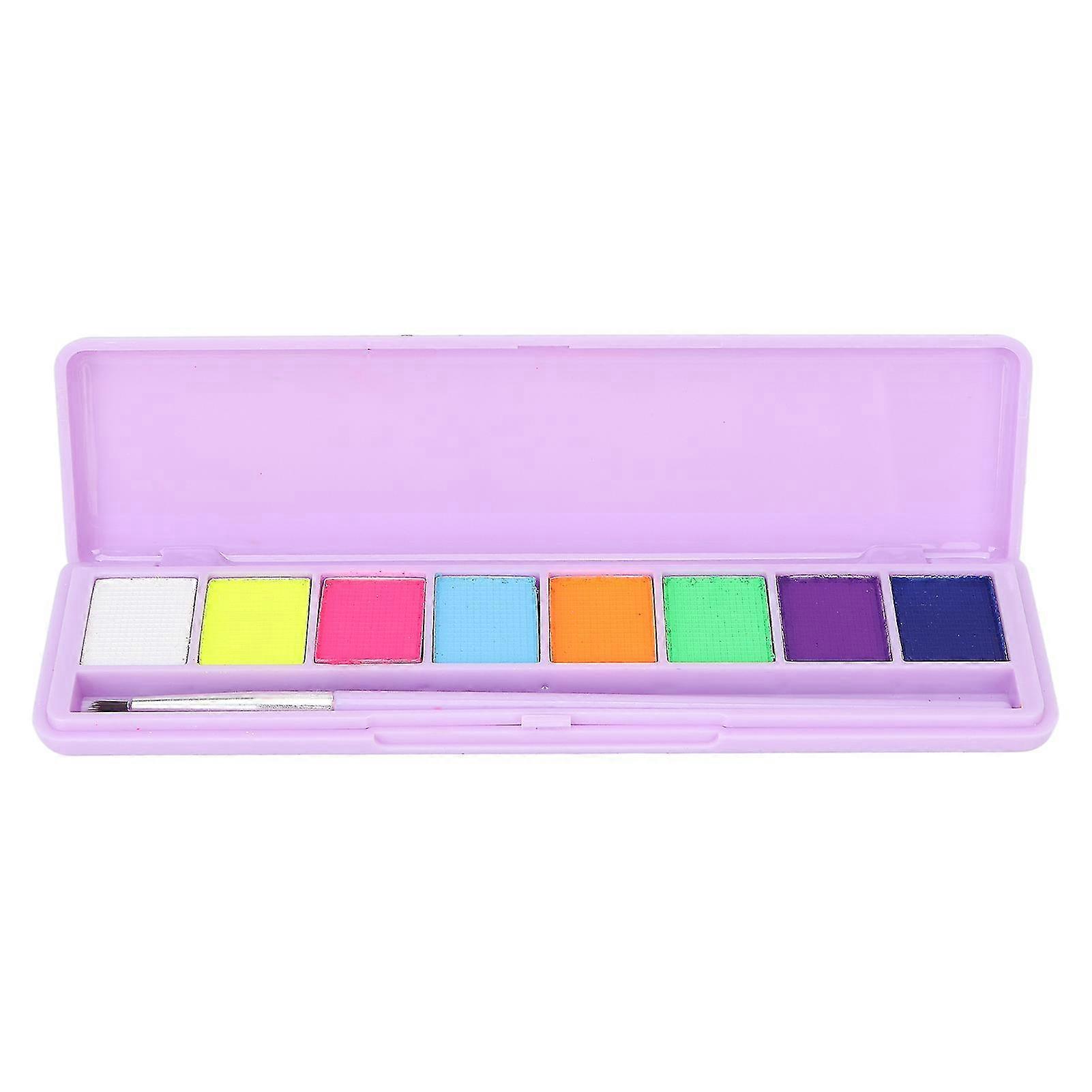 UV Fluorescent Water Soluble Face Body Paint Palette for Party - #01
