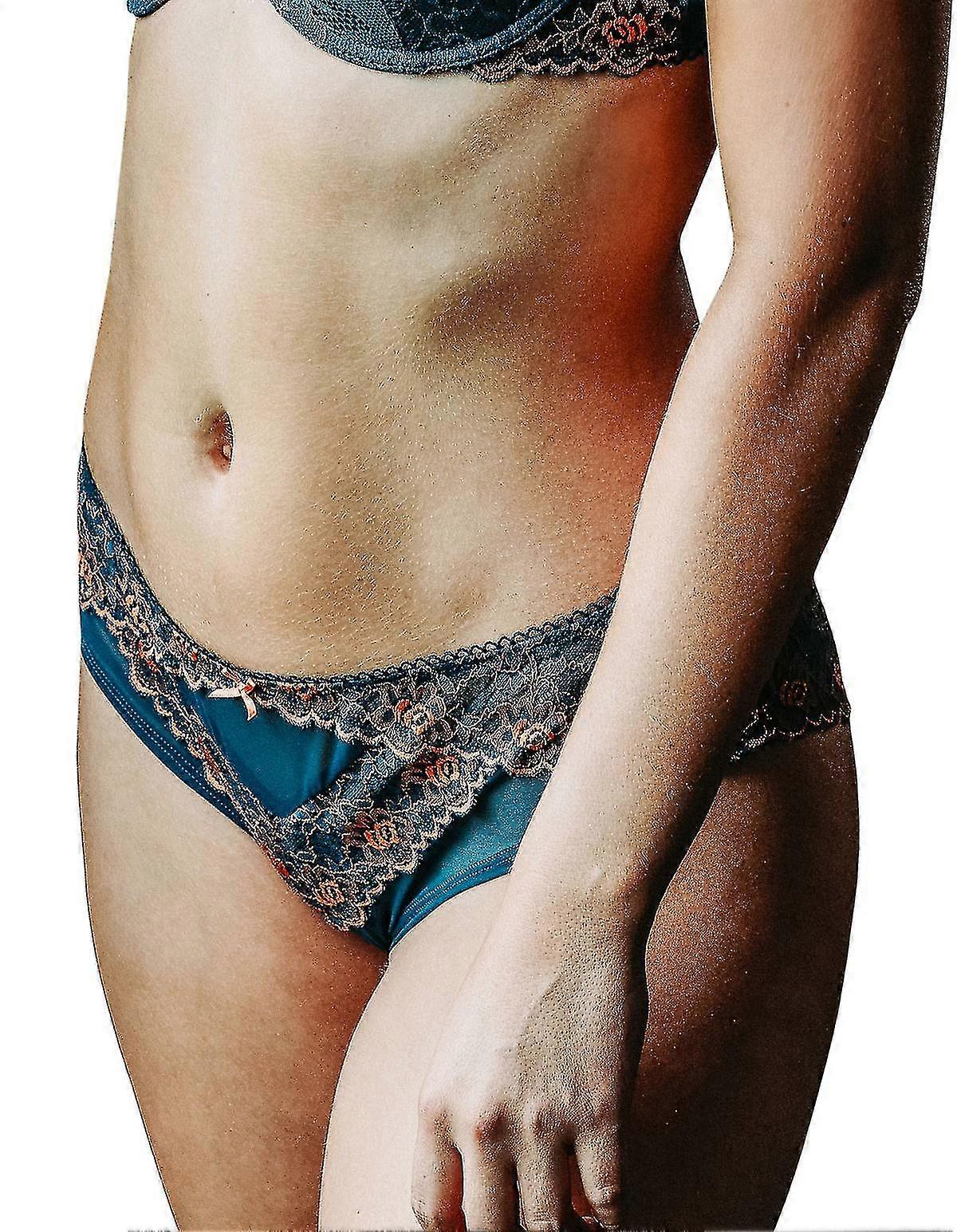 912708-C Women'S Duck Green Lace Knickers Brief