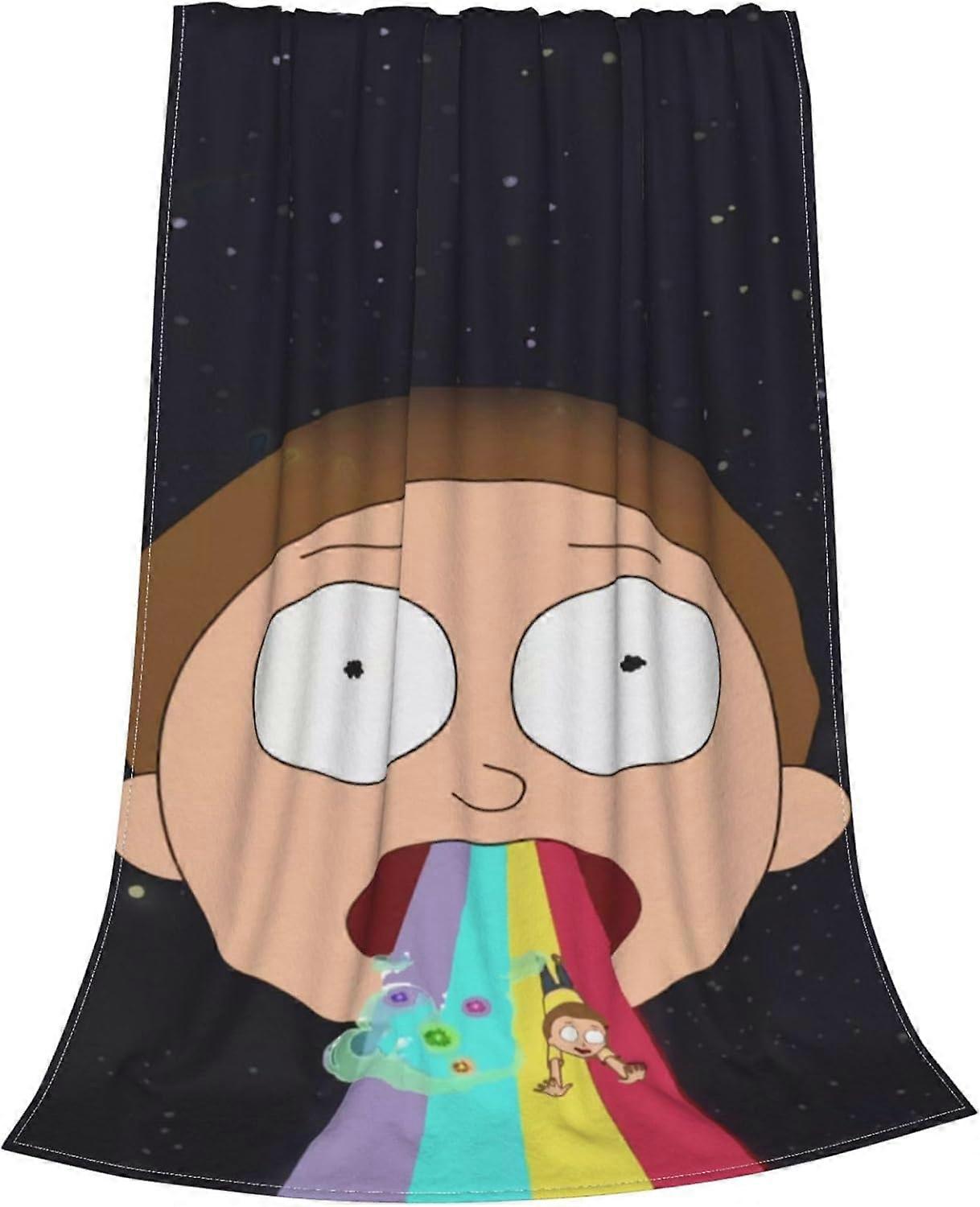 Rick and Morty Anime Cobertor Fofinho,CobertorColcha, Cobertor, Cobertor, Cobertor de Sofá, Cobertor Fofinho