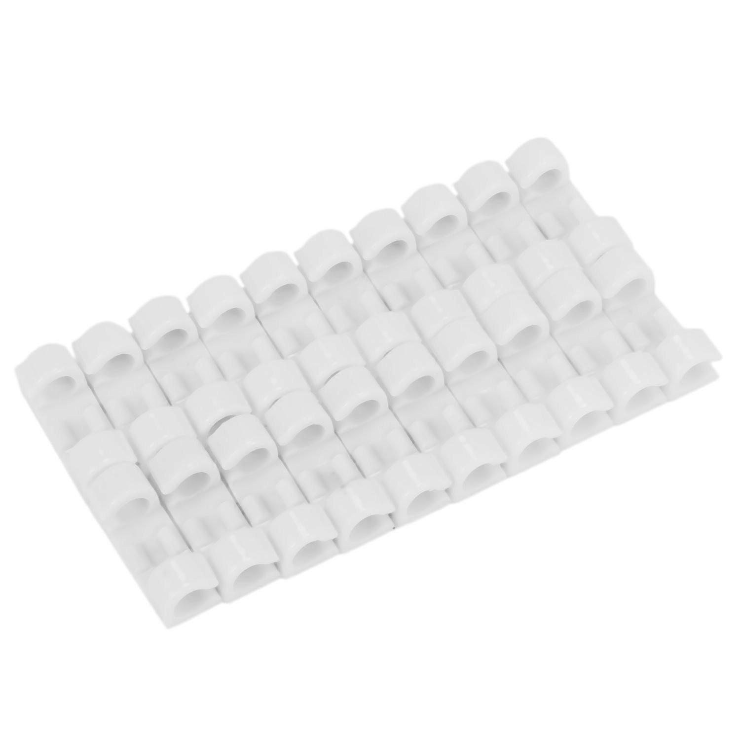 20pcs/lot Wire Fixing Clip Desktop Wire Clear Up Clips Holder Cable Clip Device USB Cord Clips Hold