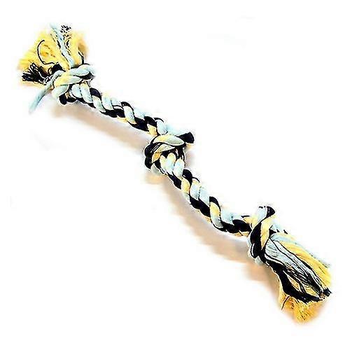 Flossy Chews Colored 3 Knot Tug Rope, Medium - 20" Long (pack Of 3)