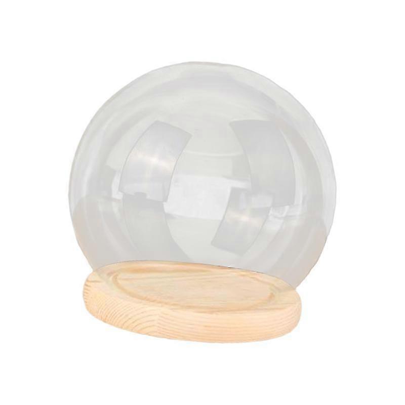 Glass Display Dome Decorative Terrarium for DIY Crafts Keepsake Collectibles 18cm