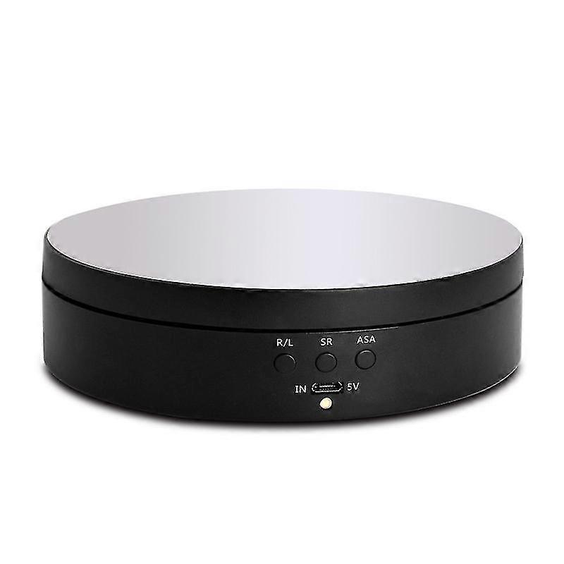 Electric Turntable, Electric Turntable, 360 Degree Rotatable(1pcs, Black)