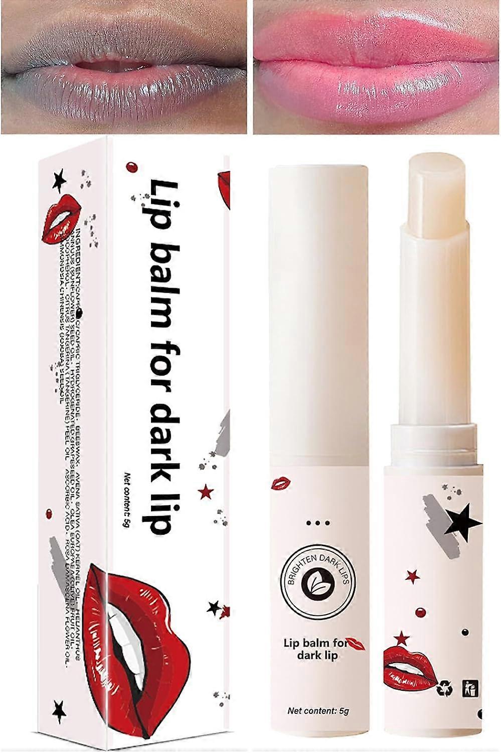 Lip Lightening For Dark Lips,Moisturizing Lip Balm Whitening & Brightening, Lip Balm Lips Pink Bleaching Cream Balm
