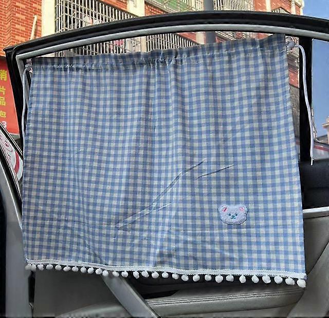 1PC Universal Car Sun Shade Curtains Cute Cartoon Bear Car Styling Rear Side Vehicle Window Parts Window Windshield Sunshade Protect Vehicle Window P