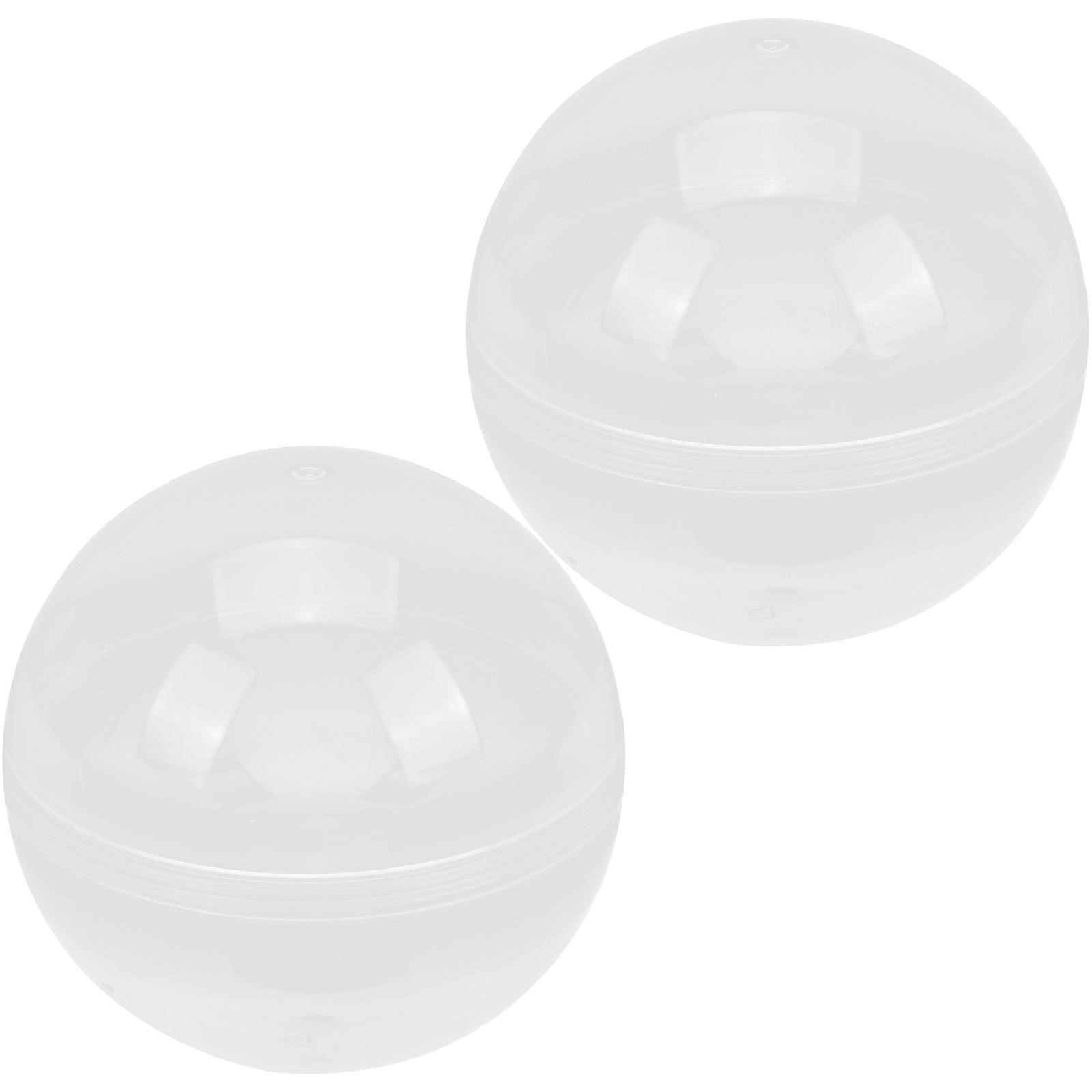2pcs Plastic Openable Ball Decor Multi-purpose Twisted Egg Ball Ornaments