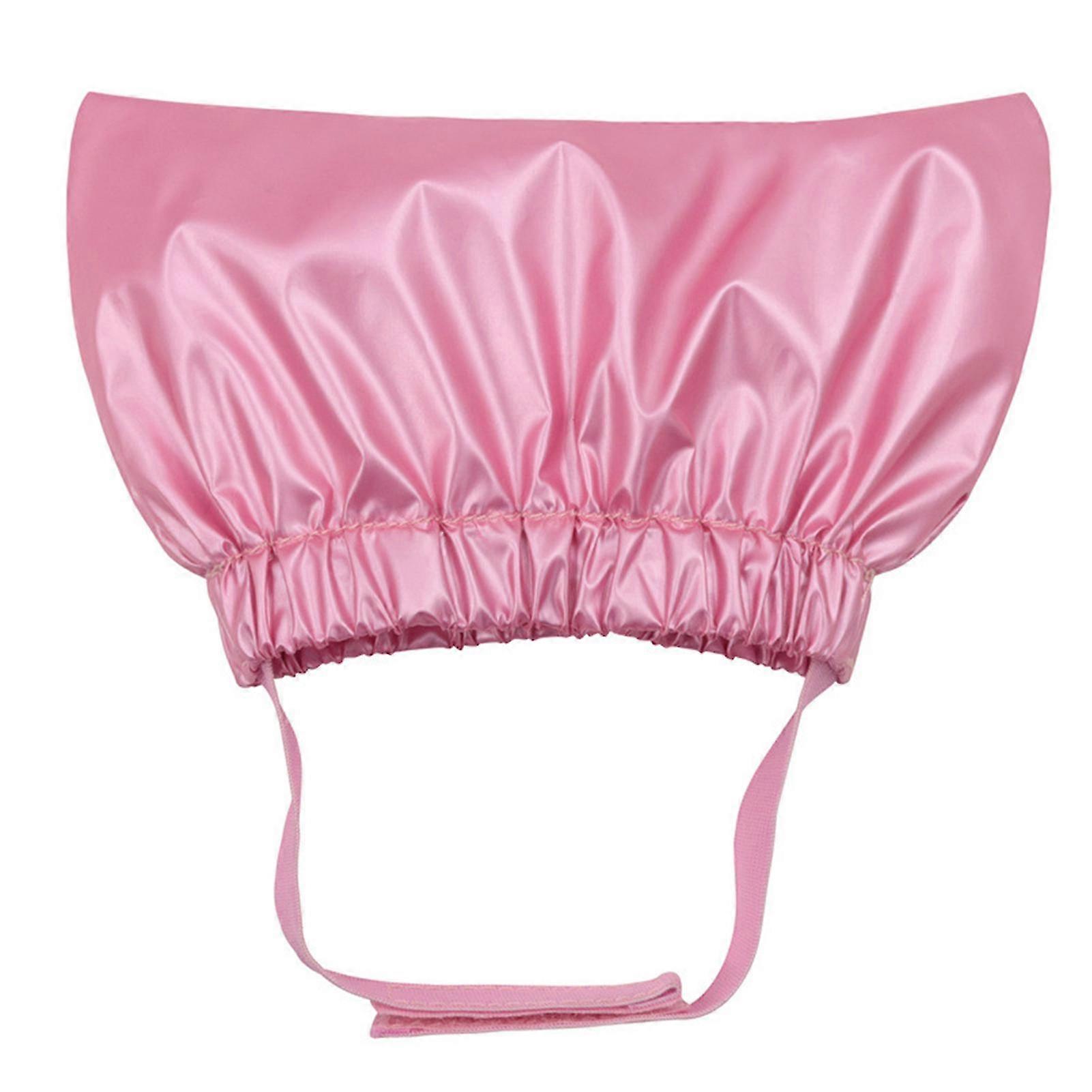 Ear Protection Self Adhesive Dog Cat Solid Waterproof Polyester Pet Shower Cap