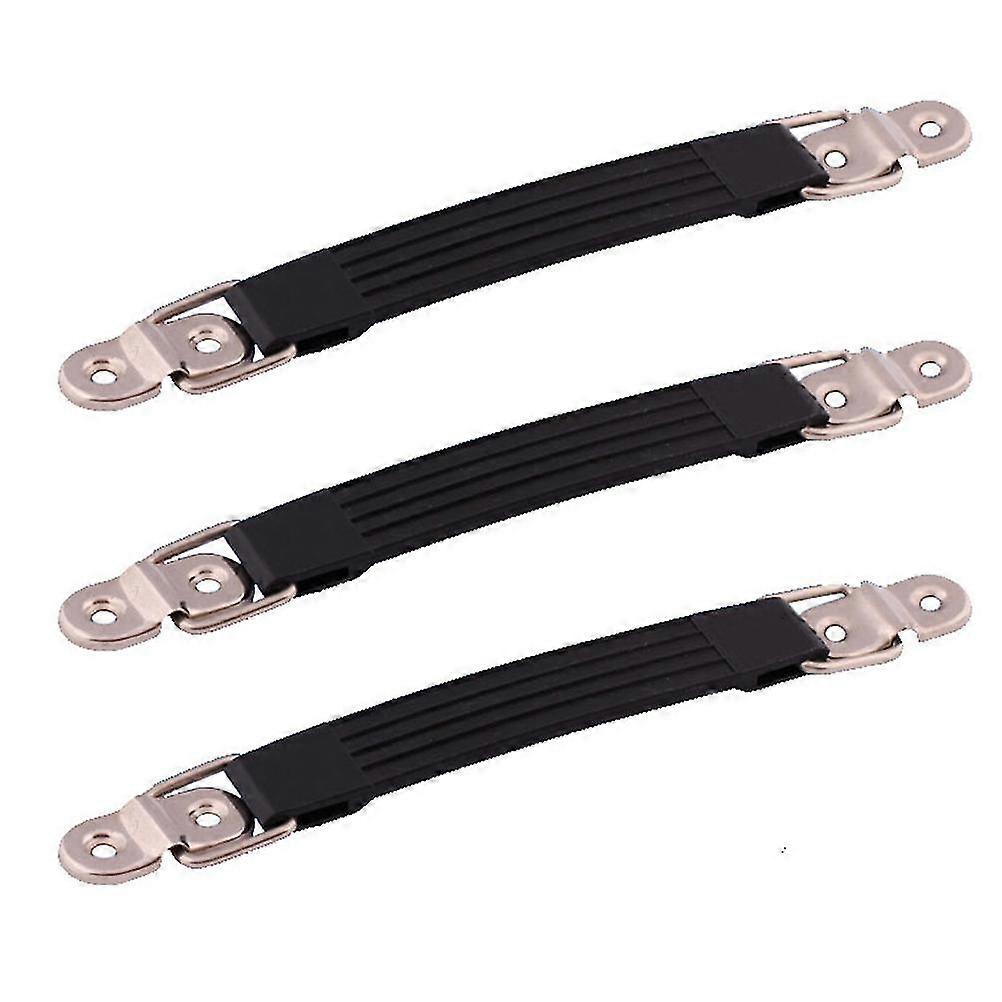 3pcs Flexible Handle Simple Practical Handle Furniture Handle for Cabinet Wardrobe Suitcase (Black) Z