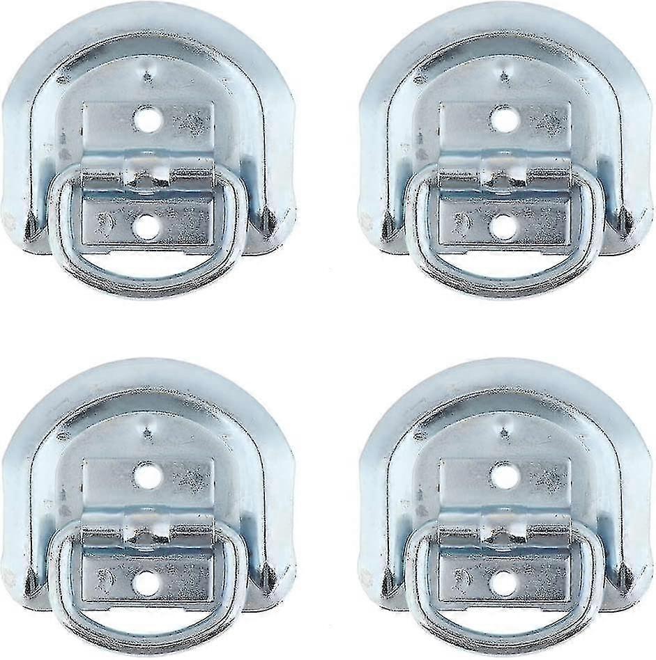 Δίσκος εγκοπής ιμάντα αγκύρωσης πρόσδεσης δαχτυλιδιών D για φορτηγό βαρέως τύπου/pannier (ασημί) (4pcs)