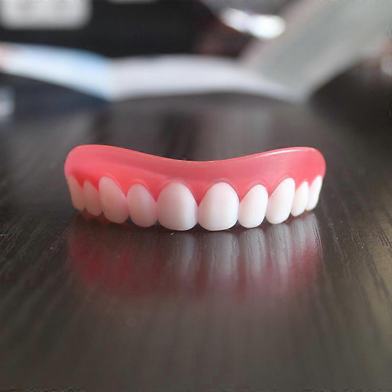 6 Prothses de Placage Instantanes Dents de Sourire Suprieures Confortables Dents Cosmtiques Blanches Fausses Dents Temporaires Kit de Remplissage de D