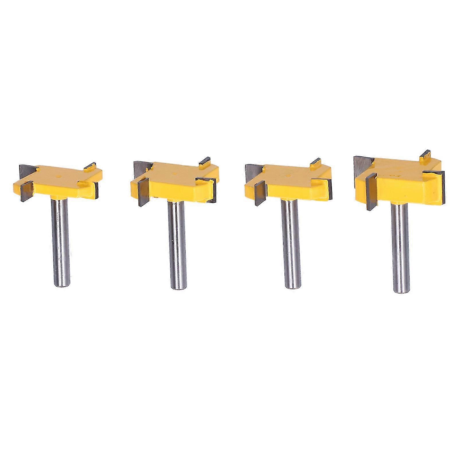 Surfacing Router Bit 1/4 Shank 4 Flute Tipped Slab Flattening Cnc Woodworking Milling Cutter