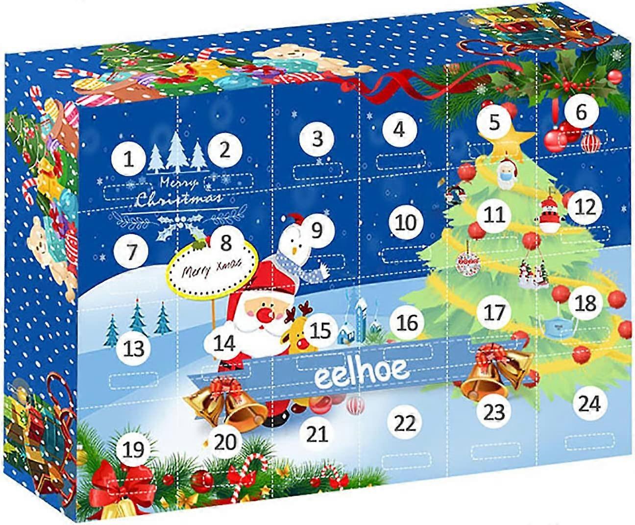 Christmas Advent Calendar 2022 Art Calendar,Christmas Tree Hanging Ornaments