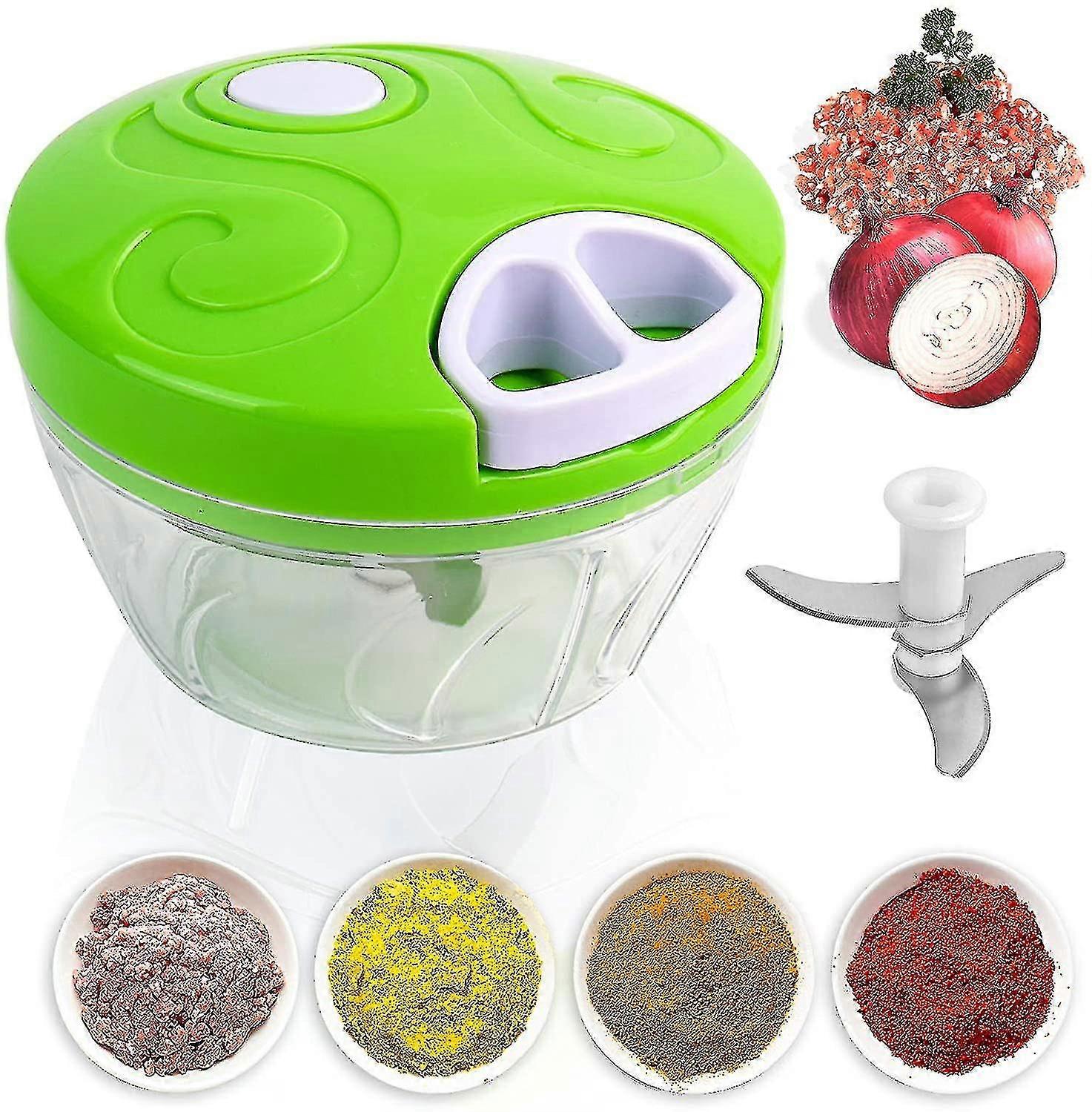Løkkutter med 3 blader Kjøkkenhåndbok Multi Food Chopper