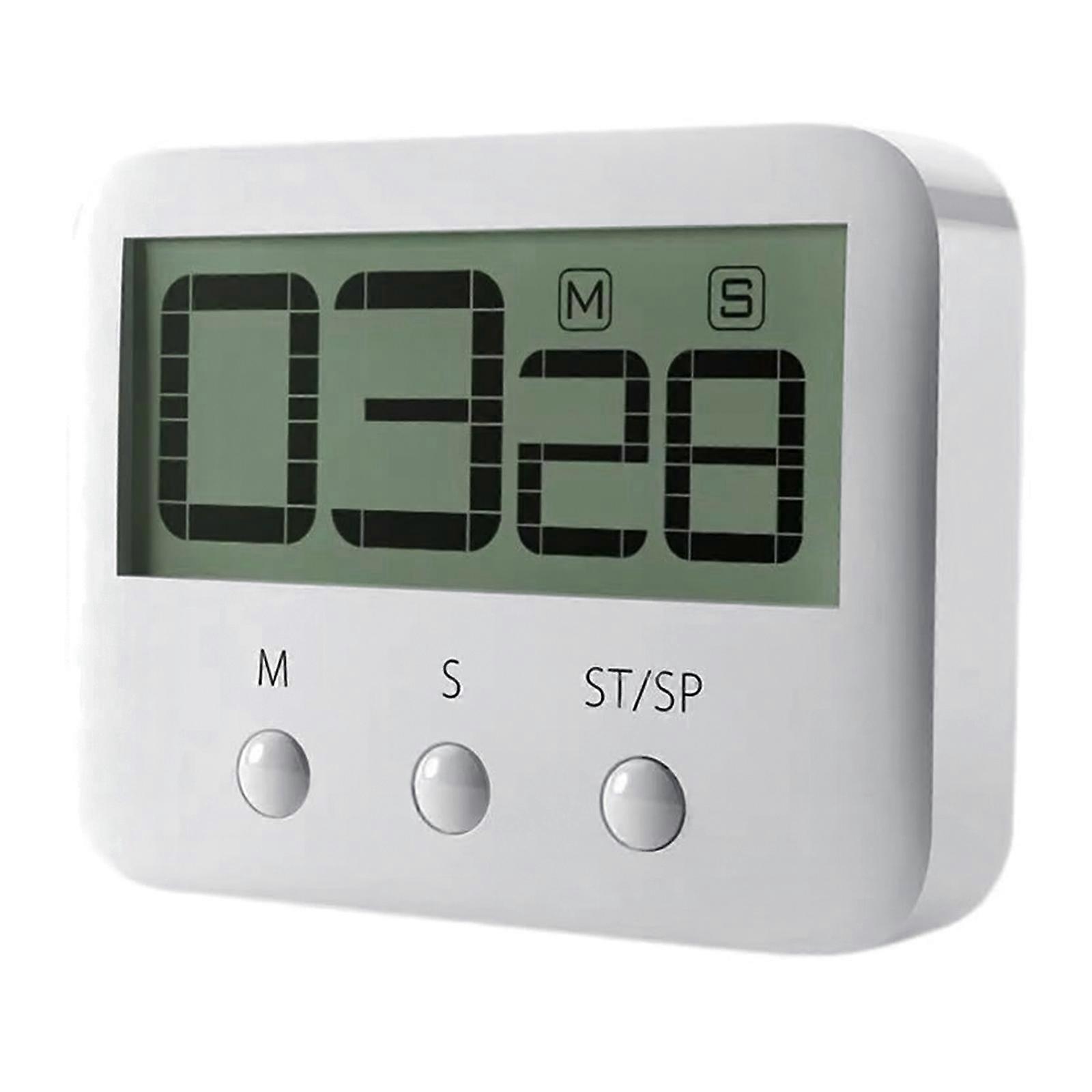 Digital Kitchen Timer Stopwatch Magnetic Timers with Loud Alarm Large LCD Digits