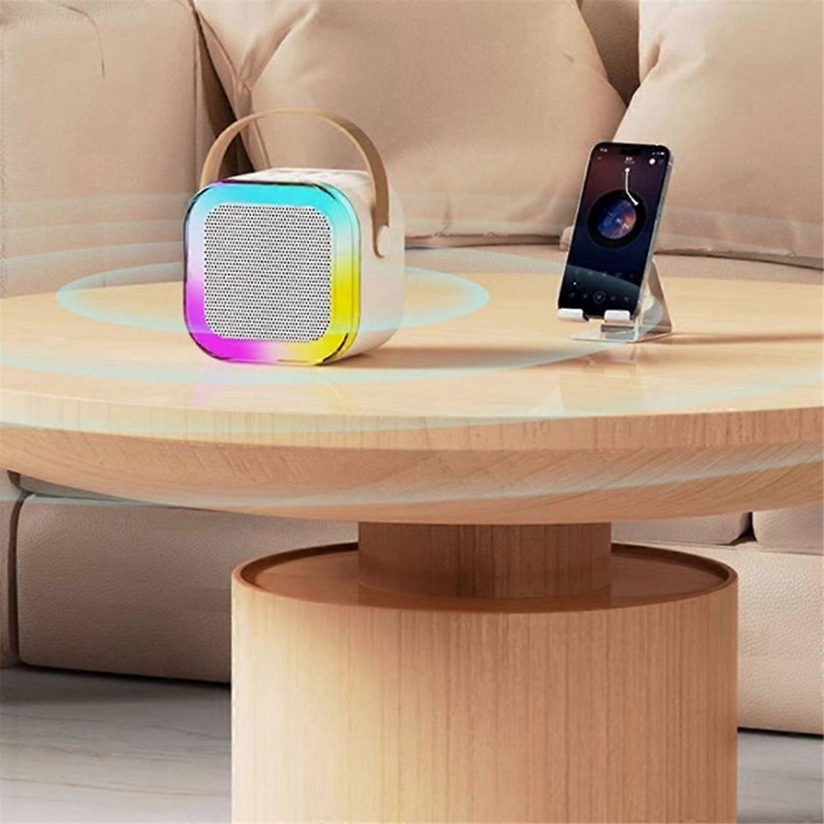 K12 Microphone Sound All-In-One Wireless Microphone Bluetooth Sound Home Universal Singing Family KTV Microphone,C