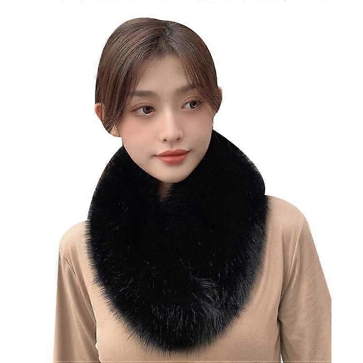 Collo di pelliccia sintetica Sciarpa di pelliccia scaldacollo da donna per  il freddo inverno