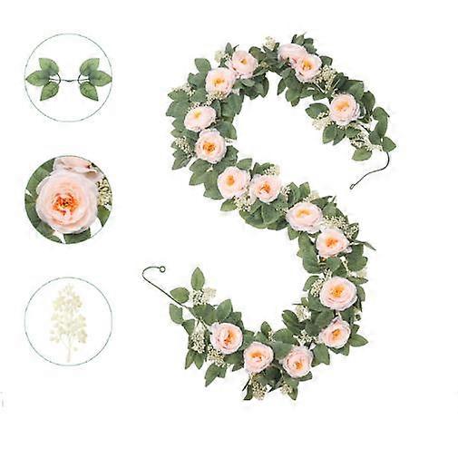 Fake Rose Vine Garland Artificial Rose Vines Garland Pink Artificial