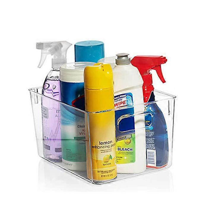 Clear Plastic Pantry Organizer Bins with Handle