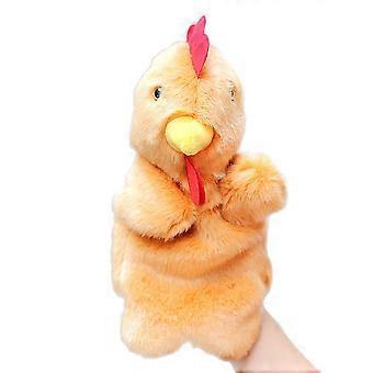 Easter Cute Cartoon  Doll Kids Glove Hand Puppet Soft Chicken Plush Finger Toys   Children's Plush Toy  Hen Hand Doll
