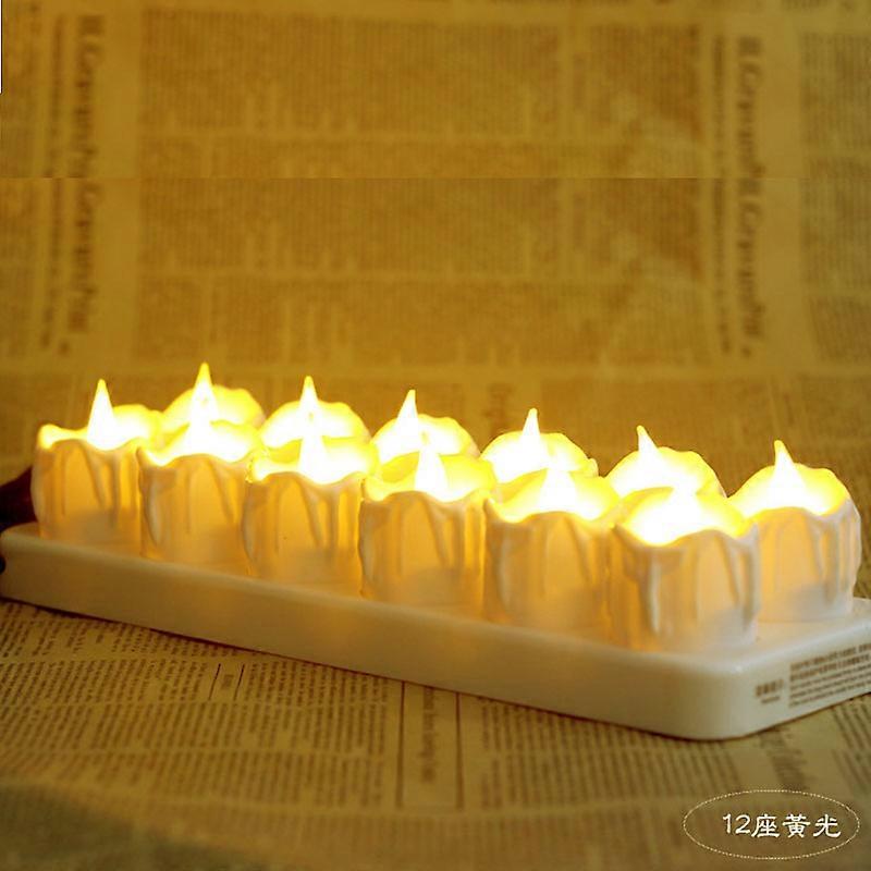 3 Pcs Remote Control Pillar LED Flameless Candle Lights New Year Decorative Battery Powered Moving Wick Easter Candle