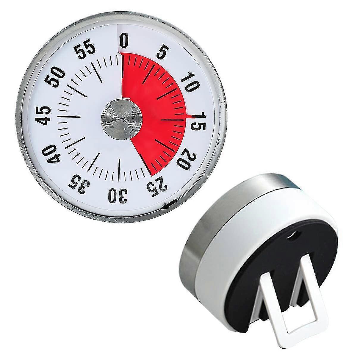 Magnetic Kitchen Timer For Kids Cooking 60 Minute Mechanical Visual Countdown Timers Time Management Tool For Teaching