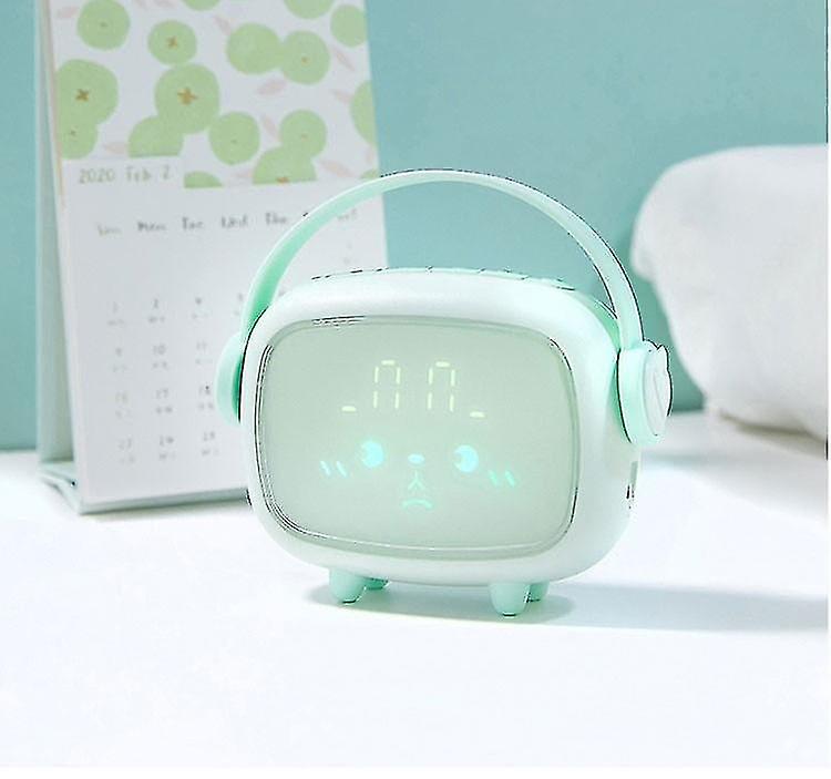 Lumière de nuit led, lumière de nuit Time Angel avec fonction d’alarme numériqueblue