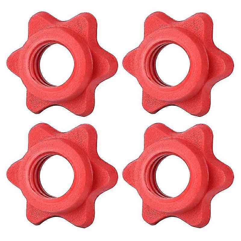 4 Pcs Colliers Spinlock Haltères, Anti-Slip Spin-Lock Collier Hex Nuts Screw Collar