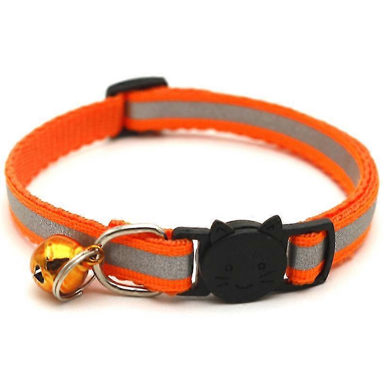 Safety Release Cat Kitten Collar Quick Release Reflective Bell Hi Vis Adjustable