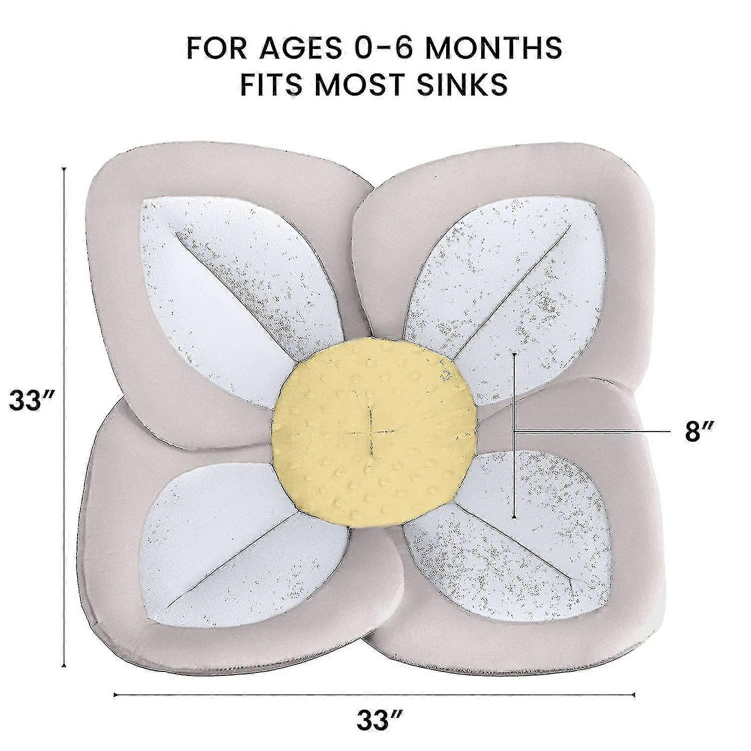 Blooming Bath Lotus - Παιδικό κάθισμα μπάνιου για νεροχύτη - Premium μπανιέρα μωρού - Νεογέννητο μπάνιο(καλύτερο)