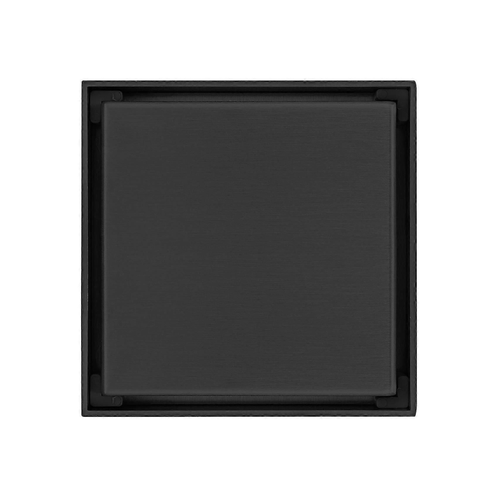 Tile Insert Square Stainless Steel Floor Drain 100x100mm,black
