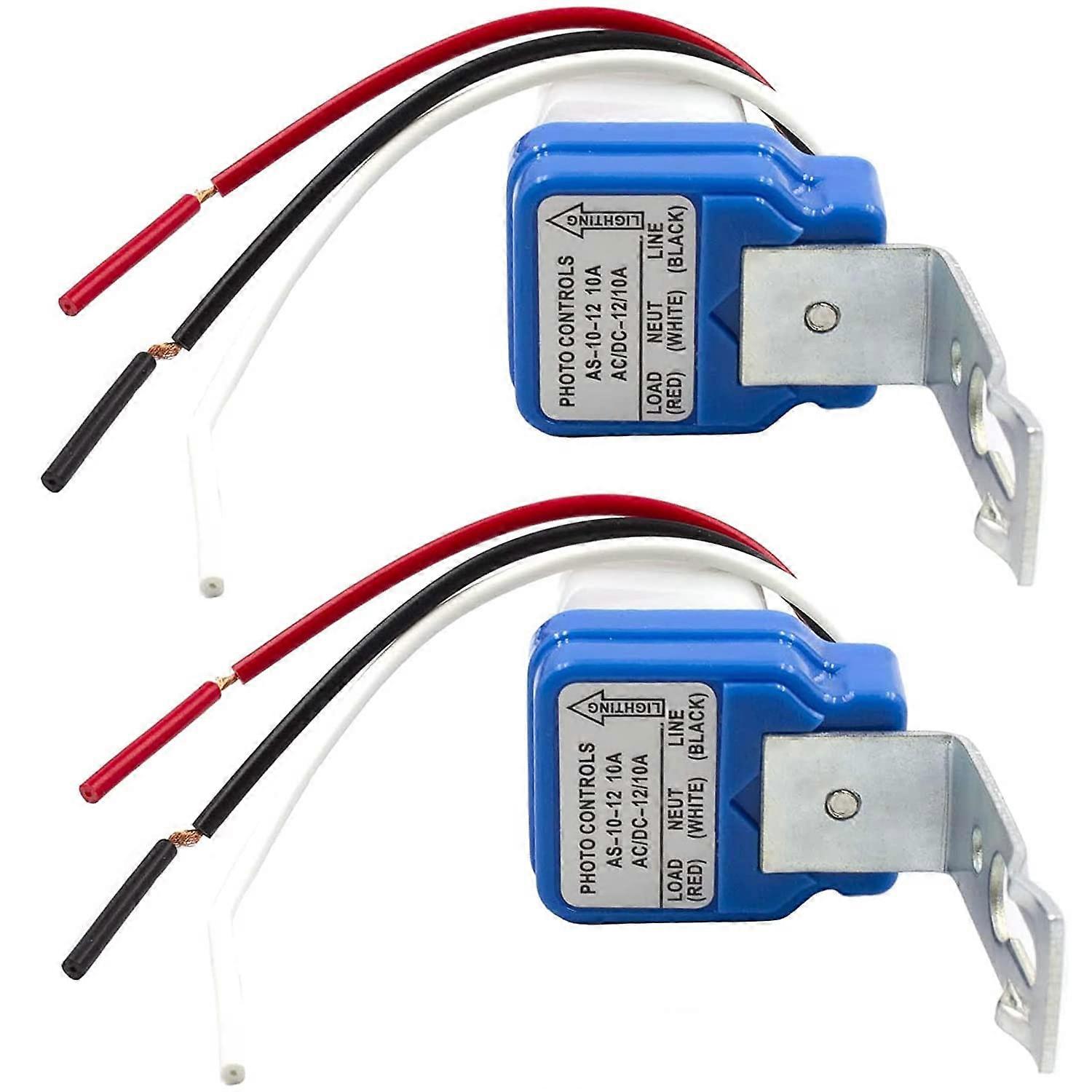 bon 2pcs AC / DC12V 10A Automatique Marche Hors Cellule Interrupteur Interrupteur Capteur De Lumière