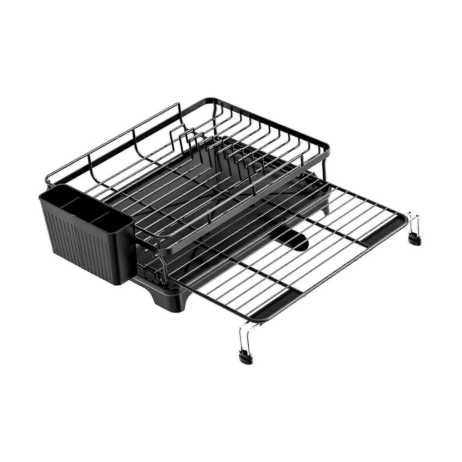 Dish Drying Rack Strainer Multipurpose Sink Rust Resistant Dish Drainer Tray