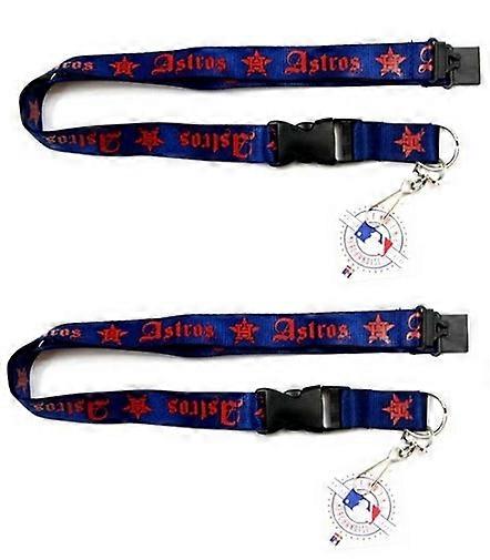 Houston Astros MLB Altes englisches Schlüsselband 2er Pack