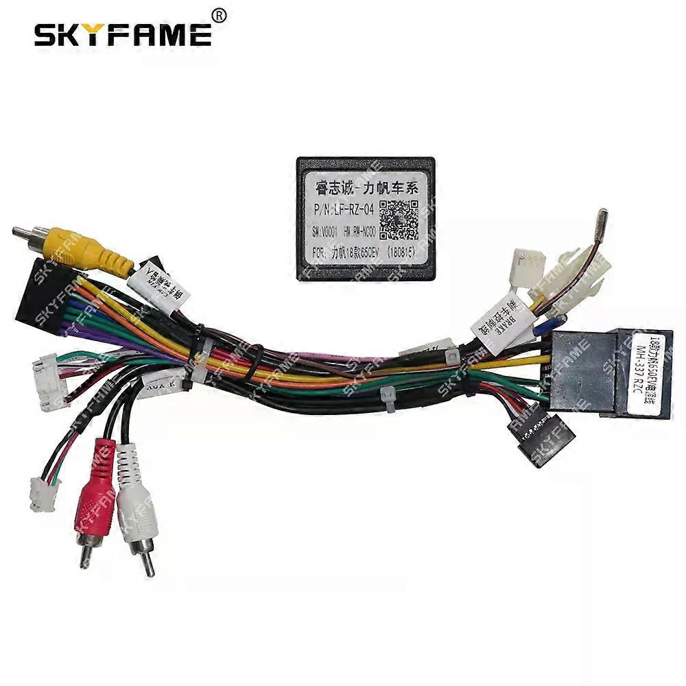 Si applica all'adattatore per cablaggio a 16 pin per auto Canbus Box Decoder Android Radio Power per cavo Lifan 620EV 650EV LF-RZ-04