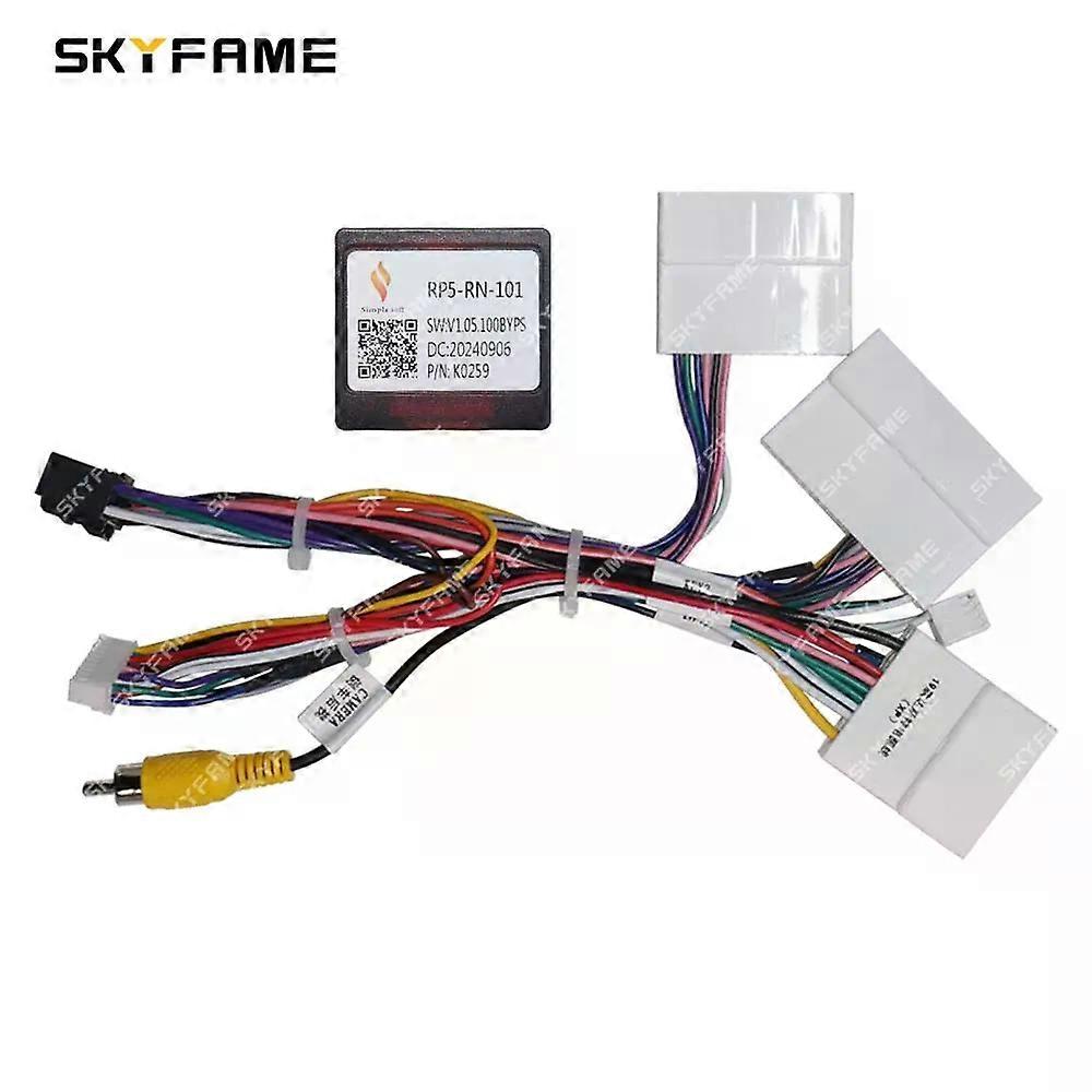 Applies to Car 16pin Wiring Harness Adapter Canbus Box Decoder Android Radio Power Cable For Renault Duster Arkana RP5-RN-101