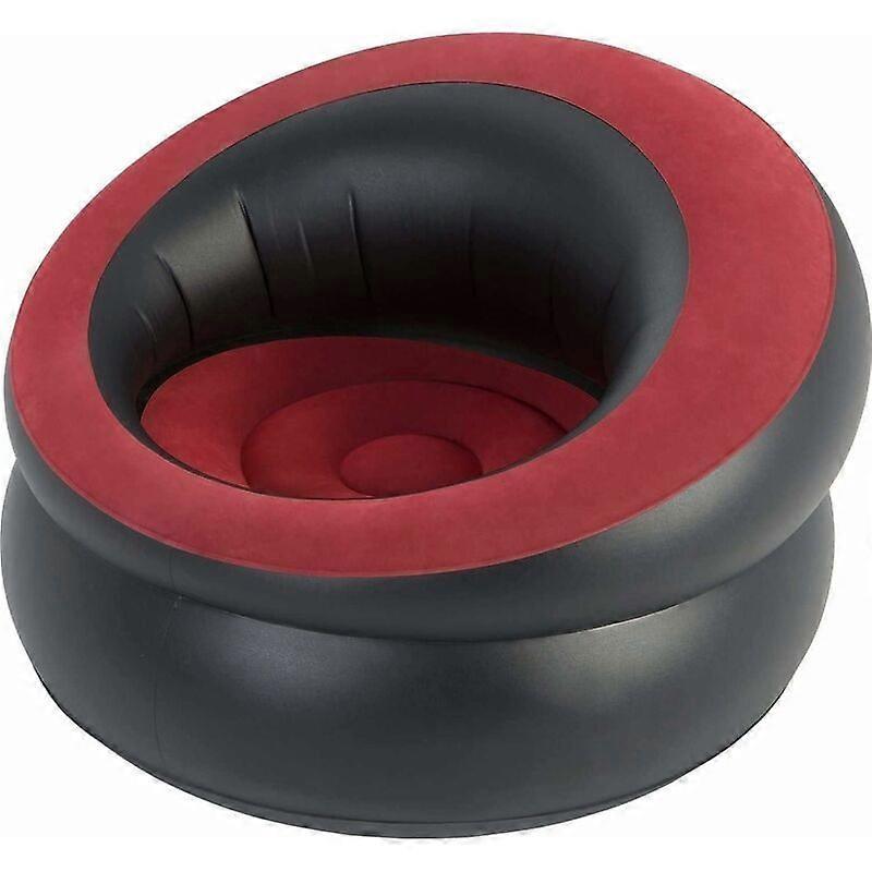 Simple floqu chaise de jeu gonflable canap sige chaise longue camping relaxant-BDD