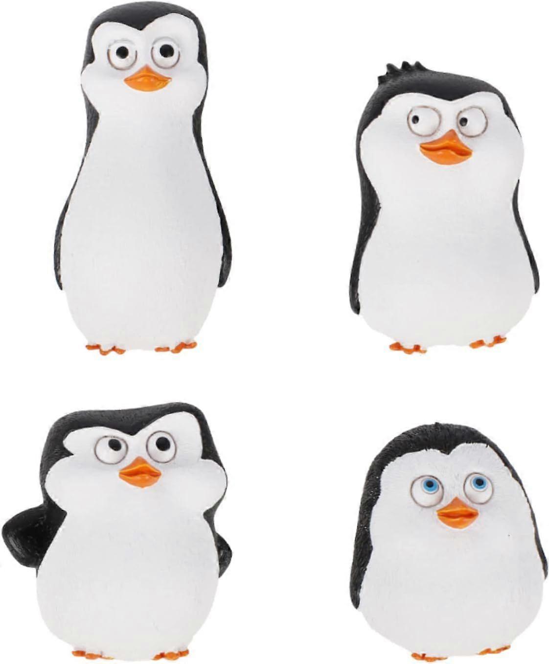 SBSG ngaty Penguin Refrigerator Magnets - Animal Decor Resin Magnet,4PCS,3D Penguin Magnet for Kitchen Fridge & Locker,Home Decor & Office Decorative.