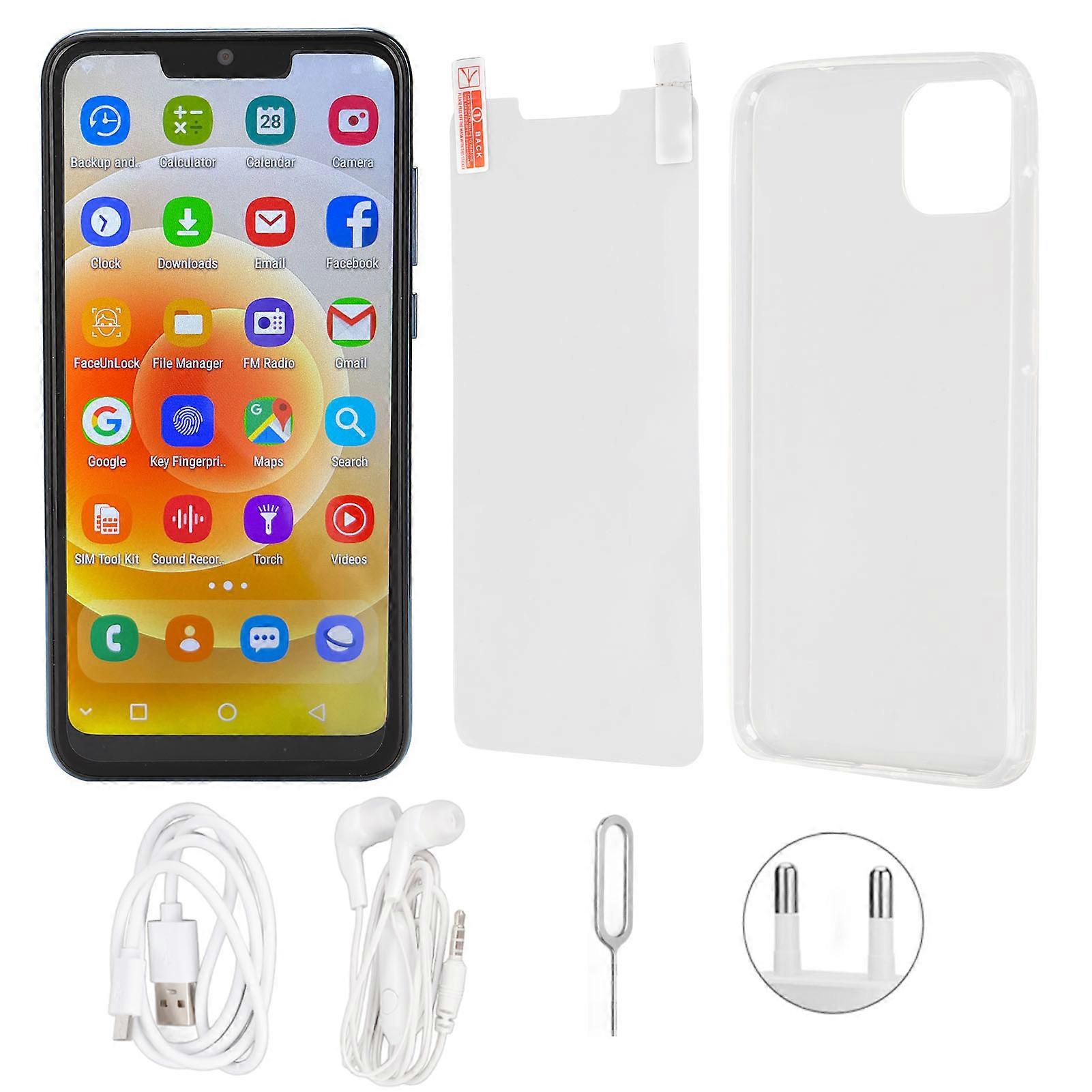 6.1" HD Dual SIM Smartphone, 2GB RAM, 16GB ROM, Android 11, 4000mAh, Blue, EU Plug