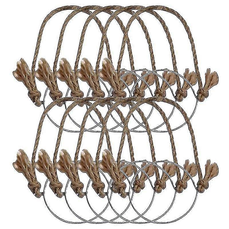 Hangers For Mason Jar,linen Rope Handles For 70mm Wide Mason Jars