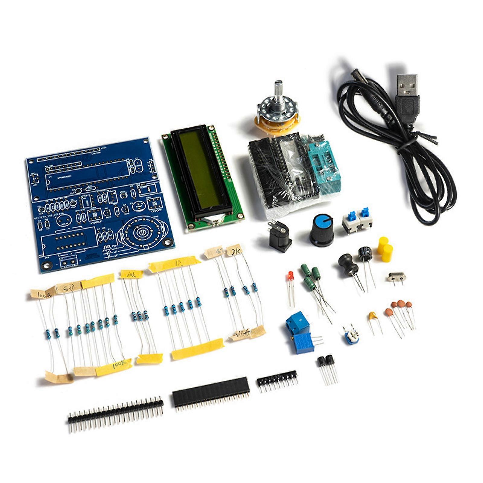 Capacitance Measurement Meter Electronics Kit Multifunctional LCD Display Soldering Set Electronics Kit