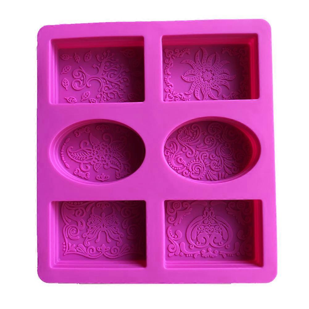 Silicone Soap Mold Exquisite Pattern Soap Mold Non Stick Chocolate Mold