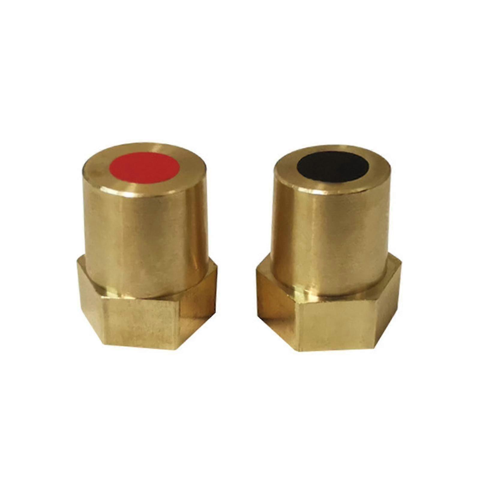 2pcs Positive Negative M10 M6 M8 Internal Thread Brass Battery Stud Connector Zekai