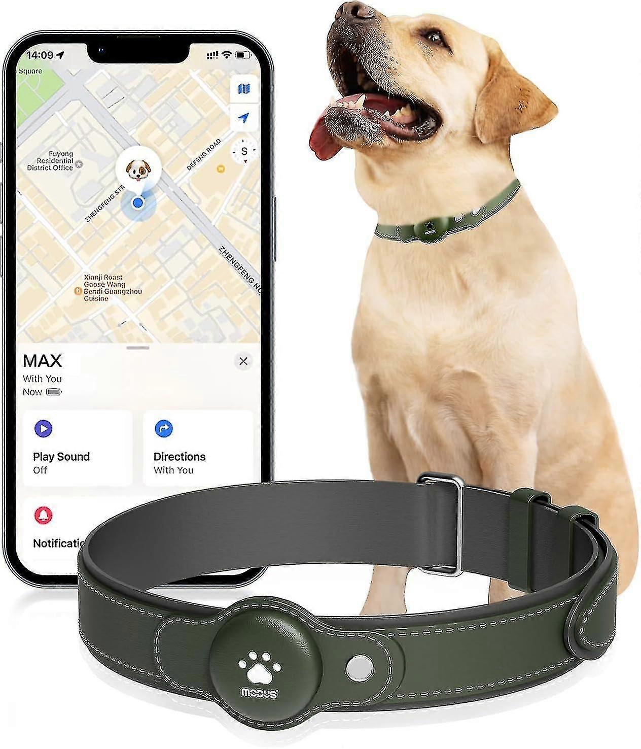 Gps Tracker For Dogs, 2 In 1 Pet Tracking Smart Collar (only Ios), Real-time Location/no Monthlyns B2-YKY416