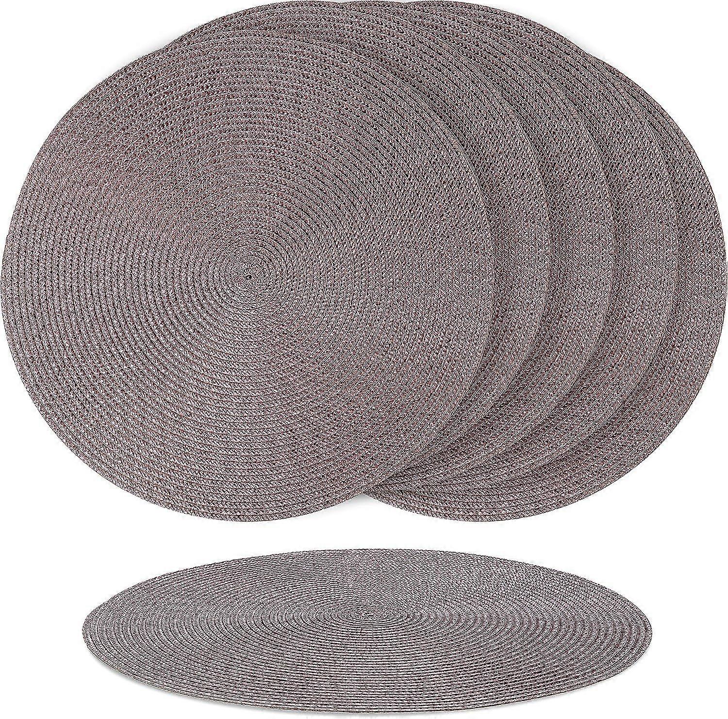 6 "Helena" brown placemats