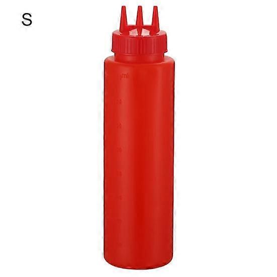 Refillable Squeeze Bottle Food Grade 3 Hole Large Capacity Condiment Bottles