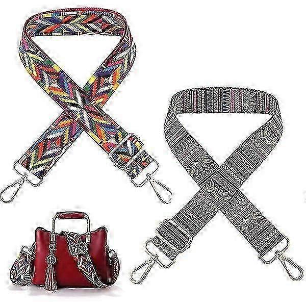 Bag straps 2 wide shoulder straps Colorful bag straps