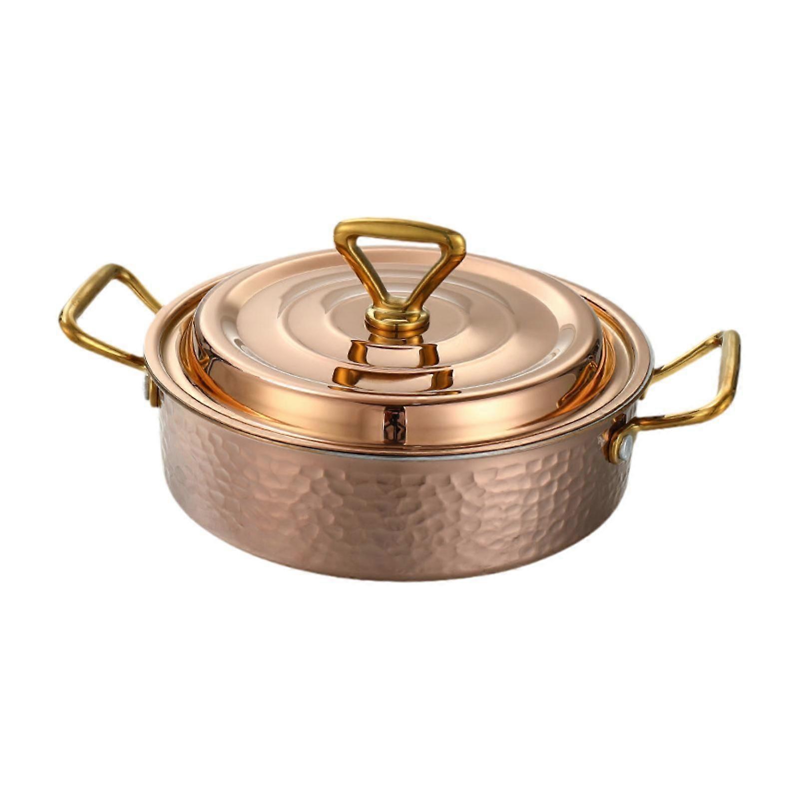 Stainless Steel Hot Pot Practical Induction Pan for Caterer Parties Home Use 20cm