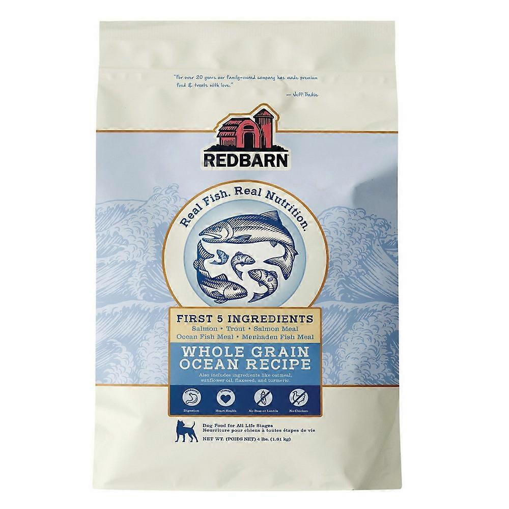 Redbarn Pet Products 全麦干狗粮，海洋，4 磅
