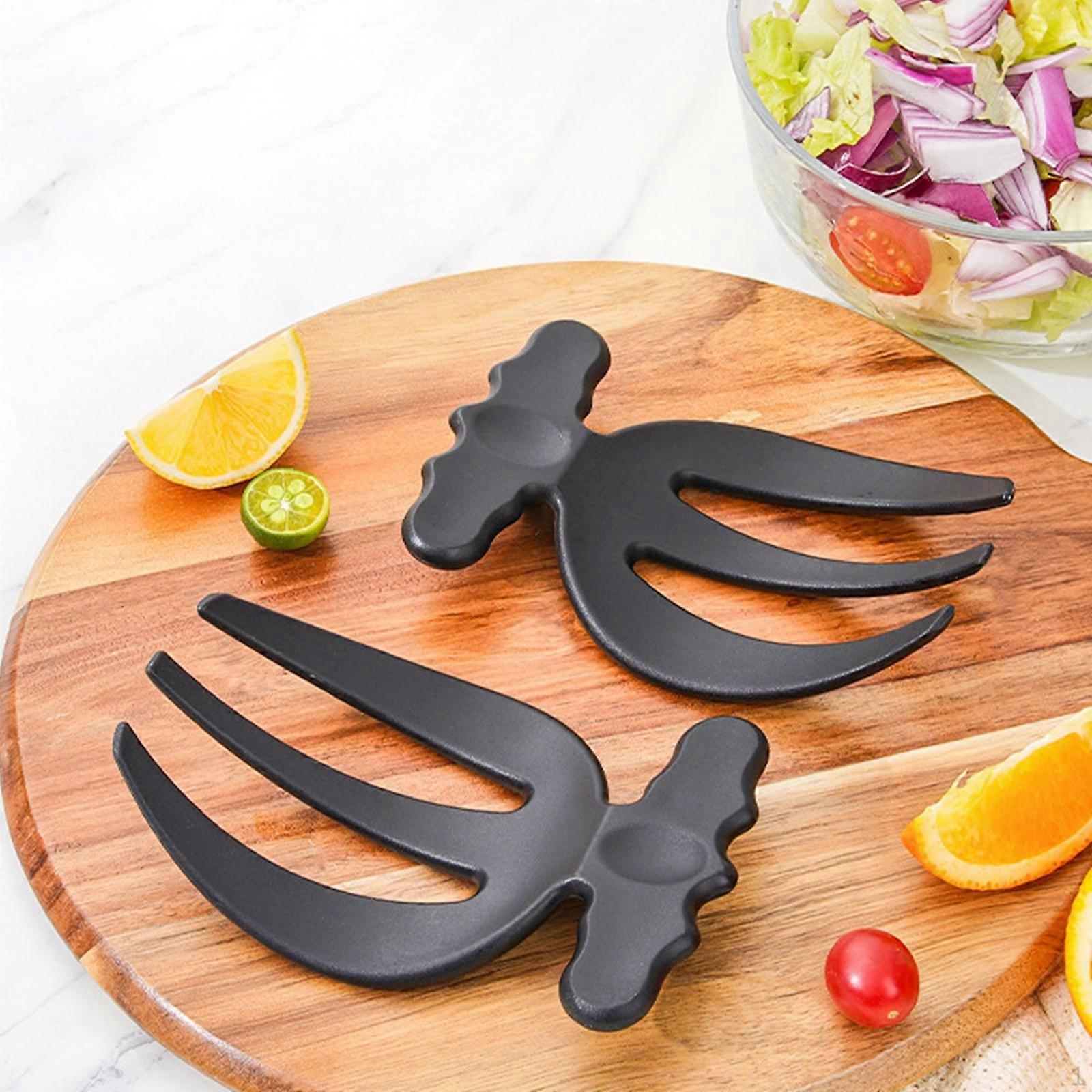 2 Pieces Salad Hands Buffet Tongs Tool Tossing Multifunctional Mixer Fruit